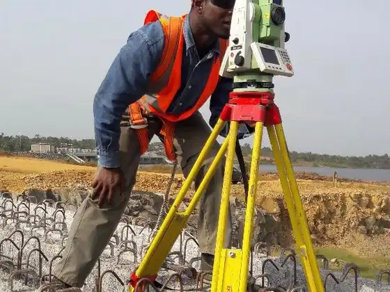 Surveying professionals working on-site in Kenya